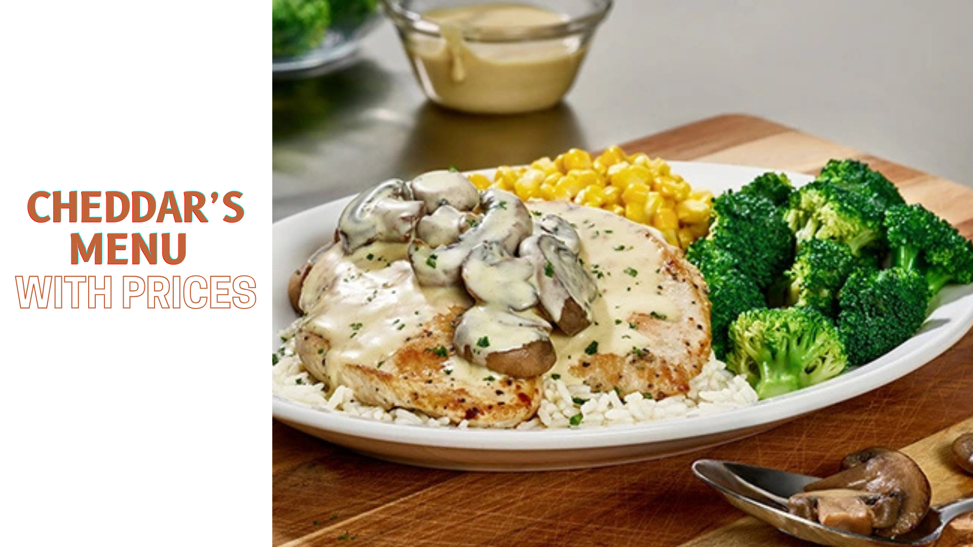 Cheddars Menu with Prices
