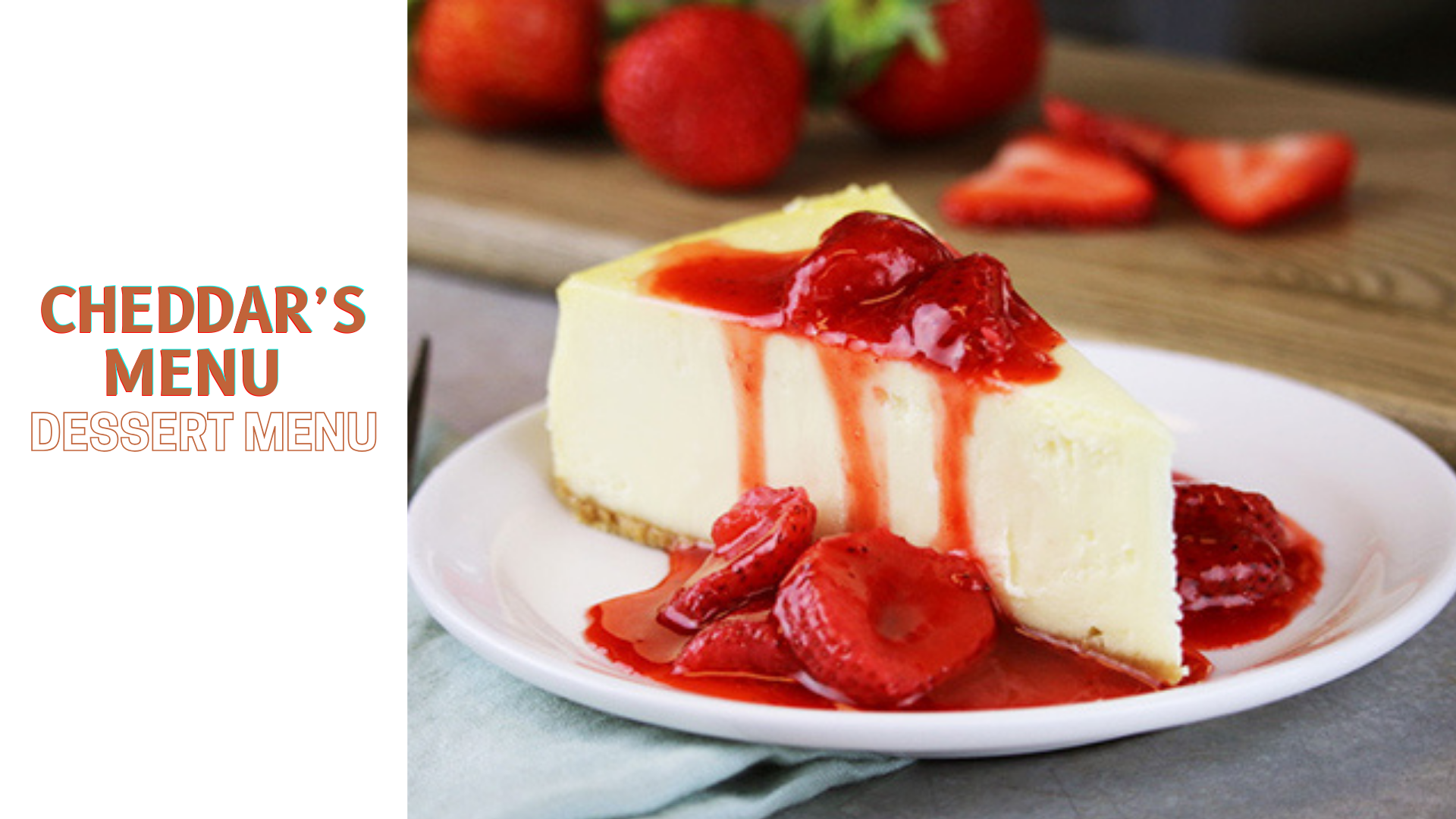 Cheddars Dessert Menu