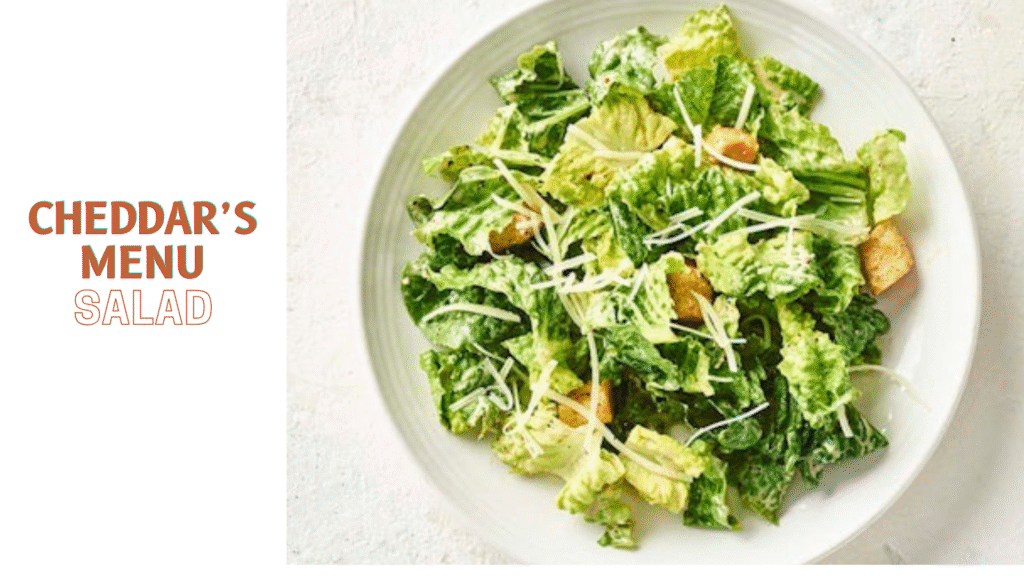 Cheddar Salad Menu